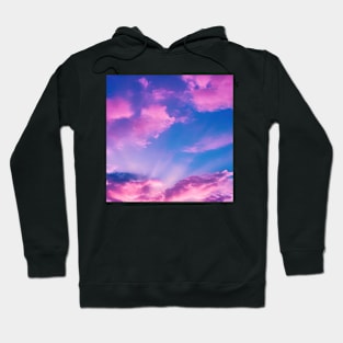 Pink Blue Sky Hoodie